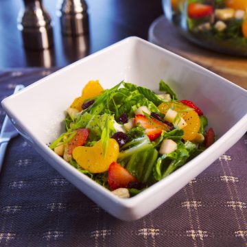 Romaine Salad with Honey Lemon Dressing