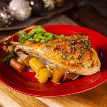 Braised Turkey Legs with Honeyed Herbs